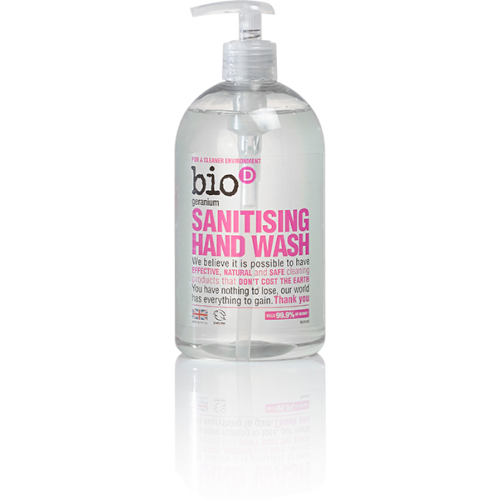 Sanitising Hand Wash Geranium 500ml