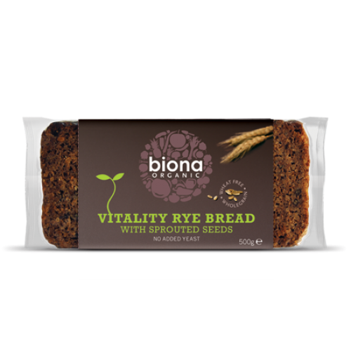 Vitality Rye Bread - sprouted seeds 500g