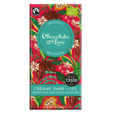 Creamy Dark Chocolate 55% Cacao Nibs 100g