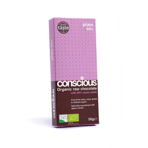 Plain Jane - 60% Raw Choc Bar 50g