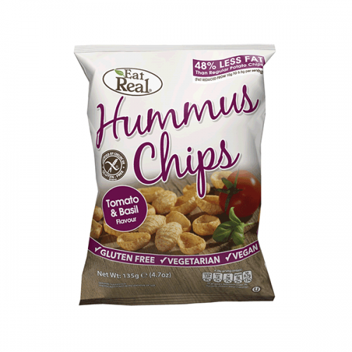Tomato & Basil Hummus Chips 45g