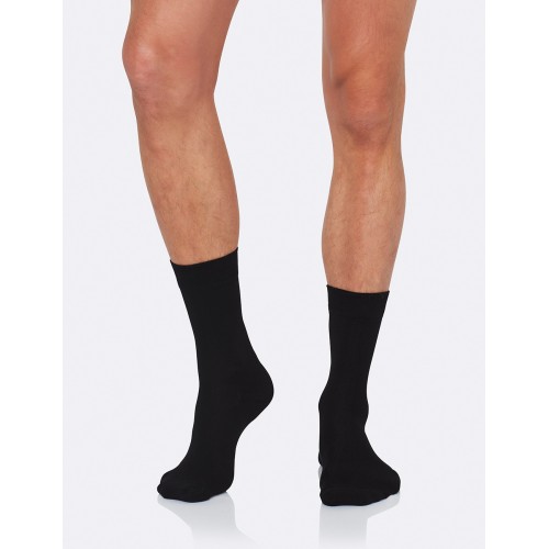 Mens Business Socks Black 6-11