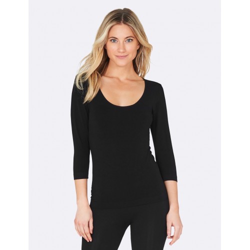 Scoop Neck Top Black S