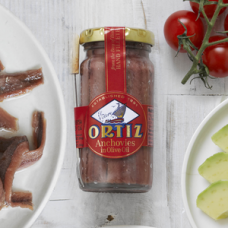 Ortiz Anchovies in olive oil jar 95g
