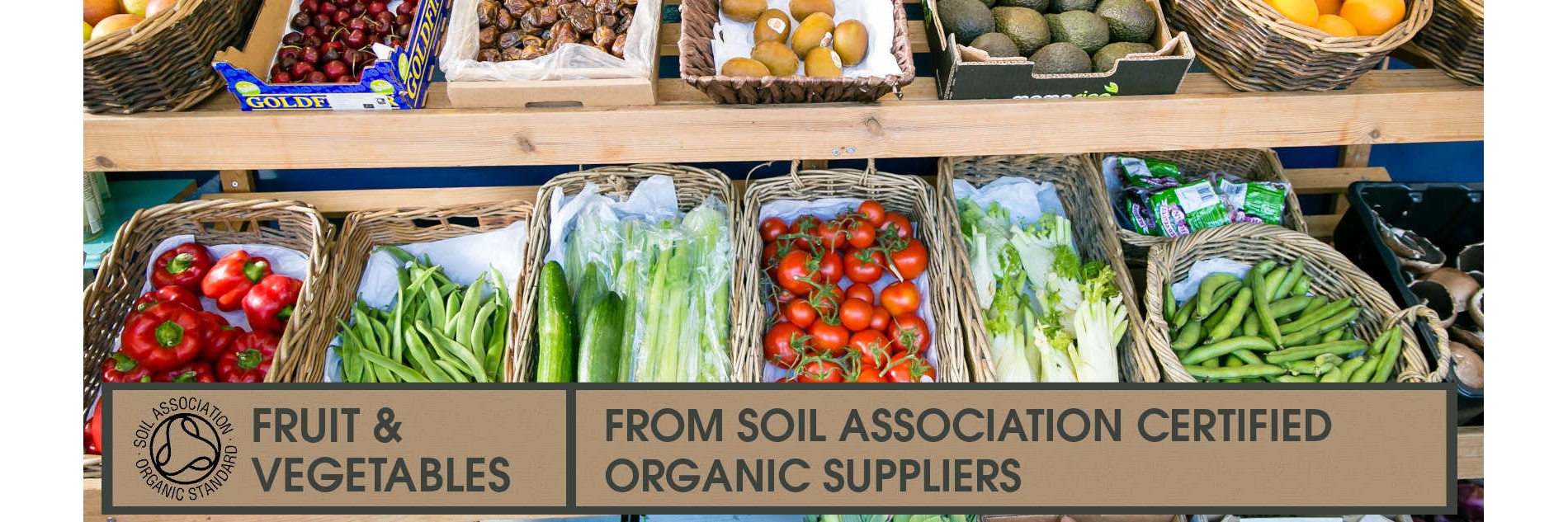 Soil association certified fruit and veg